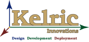 Kelric Innovations logo, Design, Development, Deployment